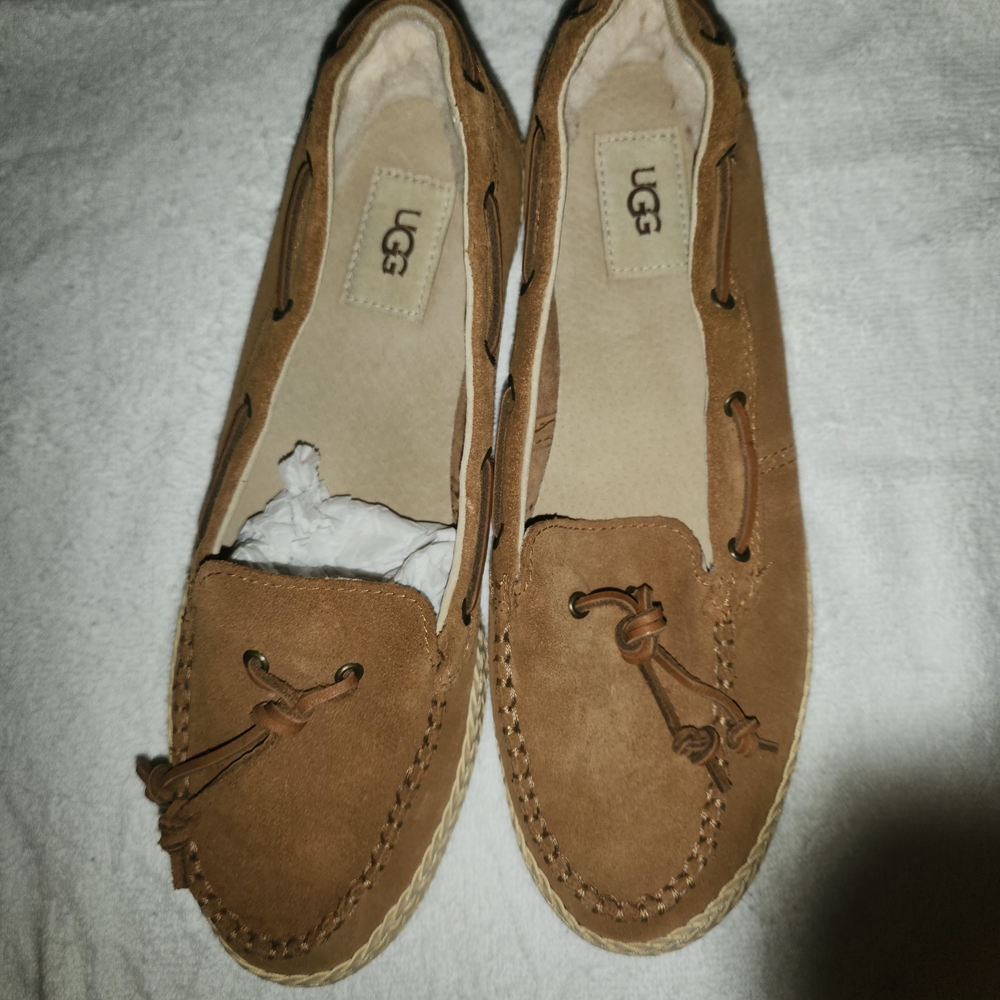 UGG Brown Suede Loafers